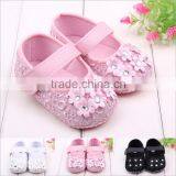 2016 Pink Toddler Shoes With Adorable Flower Decorate Baby Rubber Shoes Quality Choice thumbnail-1