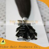 high quality flat -tip human hair COLOR 1A#