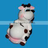 Ceramic Cow Coin Bank