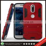 Samco Rugged Hybrid Kickstand Armor Phone Case for Motorola Moto G4 Plus
