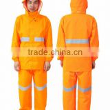reflective workwear pvc unisex raincoat for men for women waterproof breathable winproof
