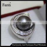 Real Pearl Price Natural Pearl Ring Real 925 Sun Silver Ring thumbnail-1