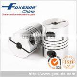 FOXSLIDE 10mm x 10mm Aluminium Clamp Type CNC Beam Coupling Wholesale thumbnail-1
