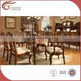 Italy Classic style functional wooden dining room set heavy-duty dining table and chair furniture A15