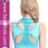 2016 Fashion Style Women Stretch Top Rank Yoga Fitness Push up Fit Sports Bra thumbnail-2