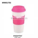 Cheap Plastic Strabucks Coffee Mug With Silicone Lid