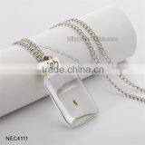 DIY Glass Bottle Pendant Necklace Dandelion Seed Necklace thumbnail-1