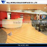 Top Quality 100% Acrylic Solid Surface Wholesale Reception Desk for Restaurant/hotel thumbnail-2