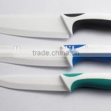 5"+6"+7" Ceramic Kitchen Knife with two colors handle ABS+TPR coating