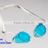 Latest silicone advanced swim goggle, mirror coating water sports eyewear for competition