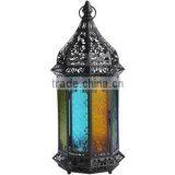 Iron & Glass Lantern (Tea Light Holder) thumbnail-1