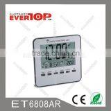 LARGE DIGITAL DCF CLOCK ET6808AR