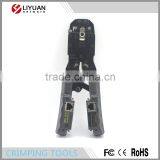 LY-T023 Hot Stripping Round Cable RJ11 RJ45 Network Lan Cable Crimping Tool Crimper Cutter Crimp Tool With Tester