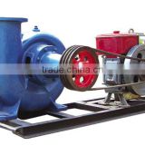 mixed flow pump set with diesel engine, different capacity, with base frame