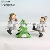 Mini Garden Figure Snowman Christmas Decor thumbnail-4