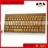 Bamboo & Wood Mechanical Usb Wireless Keyboard
