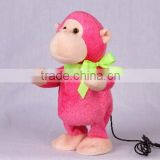 Musical swing body stuffed animal plush toy Monkey with MP3 player function