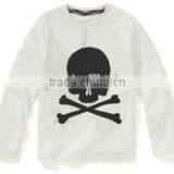Custom Logo Imprinted Long Sleeved White Human Skull t Shirt Girls33 thumbnail-1