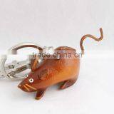 Handmade Leather Mouse Key Chain thumbnail-2