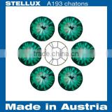 Stellux A193 Glass chatons Point back rhinestones Emerald
