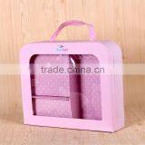 Luxury Baby Clothes Box Brand Handle Packaging With Window