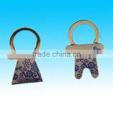 New Style Ceramic Male and Female Lover Gift Valentine Keychain thumbnail-1