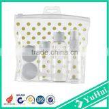 Hot Sell Plastic Travel Kit/travel Cosmetic Bottle Set With PVC Bag thumbnail-3