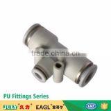 Wholesale JULY Factory Made PGT China Manufacturer Plastic Pneumatic Tee Quick Fittings thumbnail-1