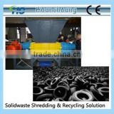 Tire shredder waste tyres recycling machine
