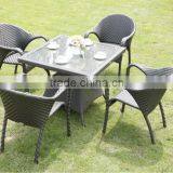 Modern Design Wicker Dining Table and Chair 1883 thumbnail-4
