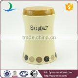 Wholesale Ceramic Modern Dot Decal Storage Jars With Wooden Lid thumbnail-4