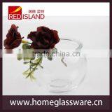 Round Glass Planter Container Vase Pot Terrarium Decoration Transparent thumbnail-1