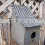 Adorable Industrial Galvenized Metal Bird Feeder House thumbnail-1