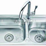 Double Bowls Stainless Steel Kitchen Sink thumbnail-1
