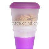 Wholesale Plastic Cereal to go Breakfast Cereal Cup thumbnail-1