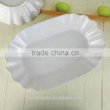 2017 Factory Supplies Fluted Edge Dinnerware Serving Food Tray thumbnail-3