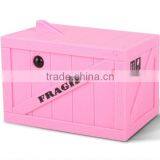 Supply Creative Mischief Saving Box / Piggy Bank / Money Box --pink thumbnail-1