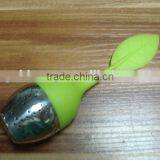 2014 Popular European Style Leaf Shape Tea Bag Stainless Steel Silicone Tea Infuser thumbnail-4