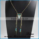 Wholesale Jewelry Gemstone Natural Stone Crystal Quartz Pendant Turquoise Necklace thumbnail-6