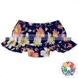 Hot Sale Sweet Summer Baby Blue Floral Ruffle Cotton Bloomers thumbnail-3