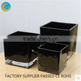 Cube Glass Candlestick Holders Vase thumbnail-5