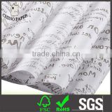 Custom logo printed wrapping tissue/silk paper