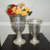 Flower Vase for Home Decoration Silver Plated thumbnail-1