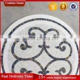 Round Shaped Natural Stone Carrara White Marble Mosaic Pattern thumbnail-2
