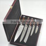 Forged Wood Handle Kitchen Knife Set thumbnail-2