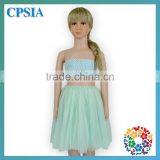 2015 Hot Sale Cheap Fresh Green Plums 3 Layers Tutu Skirts For Girls Little Girls Boutique Dresses thumbnail-3