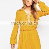 2015 China Factory OEM ODM Fashionable Customized Romper With Lace up Front thumbnail-1