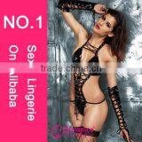 Sunspice Manufacture Hot Sale Large Size Sexy Leather Lingerie thumbnail-1