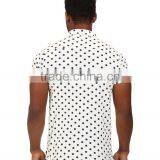 Latest Design Mens Short Sleeve Custom Dot Funny Polo Shirt thumbnail-3