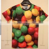Wholesale sublimation printing custom t shirts 3d printing t shirt